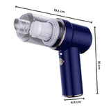 NNEDSZ MIRAKLASS 45000RPM 7.4V Rechargeable Cordless Air Duster and Car Vacuum Cleaner (Navy Blue)