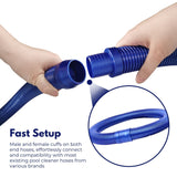 NNEDSZ 10 set 1m Pool Set Automatic Pool Cleaner Hoses (Blue)
