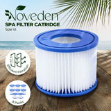 NNEDSZ 8 Pack Hot Tub Spa Filter Replacement Cartridge Size ? (Blue and White)