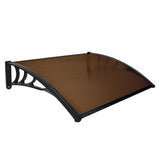 NNEDSZ Window Door Awning Canopy Outdoor UV Patio Rain Cover Tawny 1M X 1.2M Type 1