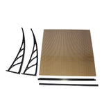 NNEDSZ Window Door Awning Canopy Outdoor UV Patio Rain Cover Tawny 1M X 1.2M Type 1