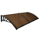 NNEDSZ Window Door Awning Canopy Outdoor UV Patio Rain Cover Tawny 1M X 2.4M Type 1