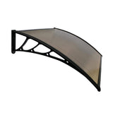 NNEDSZ Window Door Awning Canopy Outdoor UV Patio Rain Cover Tawny 1M X 2.4M Type 1