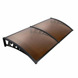 NNEDSZ Window Door Awning Canopy Outdoor UV Patio Rain Cover Tawny 1M X 2M Type 3
