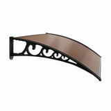 NNEDSZ Window Door Awning Canopy Outdoor UV Patio Rain Cover Tawny 1M X 2M Type 3