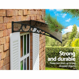 NNEDSZ Window Door Awning Canopy Outdoor UV Patio Rain Cover Tawny 1M X 3M Type 3