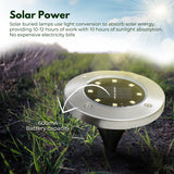 NNEDSZ 12 Pack Waterproof Solar LED Light (Warm)