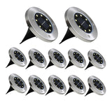 NNEDSZ 12 Pack Waterproof Solar LED Light (White)