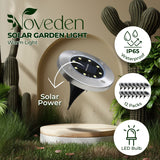 NNEDSZ 12 Pack Waterproof Solar LED Light (White)