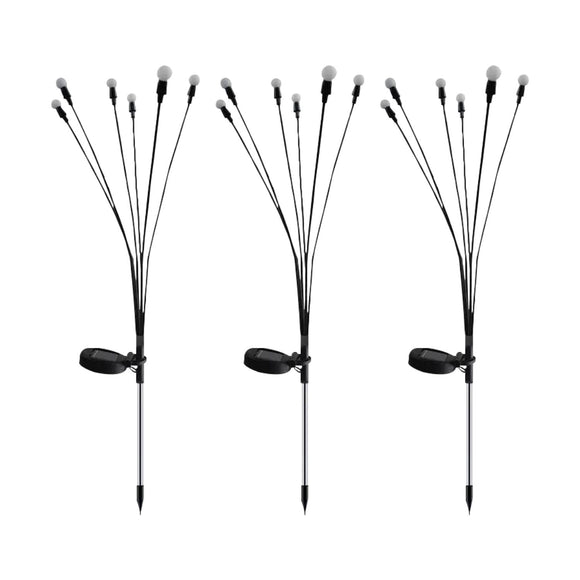 NNEDSZ 3 Pieces Solar Powered Firefly Lights (Warm)