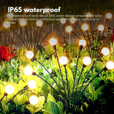 NNEDSZ 3 Pieces Solar Powered Firefly Lights (Warm)