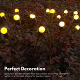 NNEDSZ 3 Pieces Solar Powered Firefly Lights (Warm)