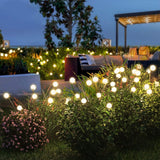 NNEDSZ 3 Pieces Solar Powered Firefly Lights (Warm)