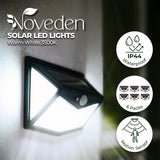 NNEDSZ 6 Packs Solar LED Lights with 3 Light Modes (Black)