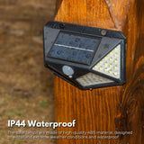 NNEDSZ 6 Packs Solar LED Lights with 3 Light Modes (Black)