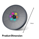 NNEDSZ Solar Fountain Water Pump for Bird Bath with RGB Color LED Lights (Black)