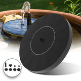 NNEDSZ 1.5W Solar Fountain Water Pump for Bird Bath (Black)