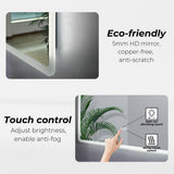 NNEDSZ LED Bathroom Mirror HB-BM-100-J