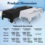 NNEDSZ Polyester Table Cloth 300cm (White)