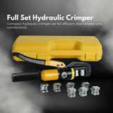 NNEDSZ 8 Ton Hydraulic Crimping Tool with 9 Dies( Yellow)