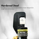 NNEDSZ 8 Ton Hydraulic Crimping Tool with 9 Dies( Yellow)