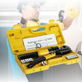 NNEDSZ 8 Ton Hydraulic Crimping Tool with 9 Dies( Yellow)