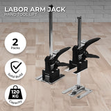 NNEDSZ 2 Pack Adjustable Labor Saving Arm Jack(Black)
