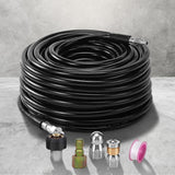 NNEDSZ High Pressure Washer Black Hose with M22 Coupling and Rotating Nozzle (30.5M/100FT)