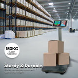 NNEDSZ Heavy-Duty Commercial Platform Scales 150KG (Black)