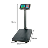 NNEDSZ Heavy-Duty Commercial Platform Scales 150KG (Black)