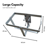 NNEDSZ 20L Jerry Can Holder for 4x4 Camper Trailer Caravan (Silver)