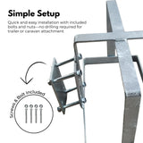 NNEDSZ 20L Jerry Can Holder for 4x4 Camper Trailer Caravan (Silver)
