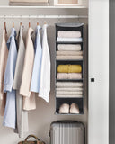 NNEDSZ Hanging Wardrobe Storage Organiser Grey RYCH06G