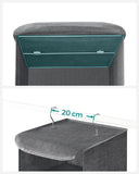 NNEDSZ Hanging Wardrobe Storage Organiser Grey RYCH06G