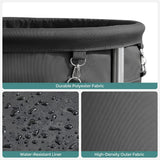NNEDSZ Laundry Basket with Wheels with Steel Frame and Removable Bag Black