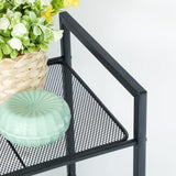 NNEDSZ Bathroom Shelf 5-Tier Storage Rack with Adjustable Shelf Black