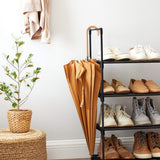 NNEDSZ 5 Tier Metal Shoe Rack for 10 Pairs of Shoes Black
