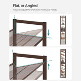 NNEDSZ 8-Tier Shoe Rack Storage 32 pairs with Adjustable Shelves Bronze