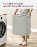 NNEDSZ Laundry Hamper with Shelf and Pull-Out Bag 65L White