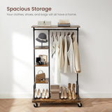 NNEDSZ Clothes Rack Rustic Brown