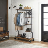 NNEDSZ Clothes Rack Rustic Brown