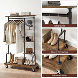 NNEDSZ Clothes Rack Rustic Brown