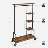 NNEDSZ Clothes Rack Rustic Brown
