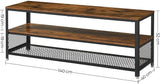 NNEDSZ Industrial TV Stand for Screen Size up to 60 Inches Rustic Brown