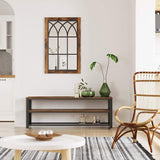 NNEDSZ Industrial TV Stand for Screen Size up to 60 Inches Rustic Brown