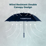 NNEDSZ Verpeak Golf Umbrella Blue 62"