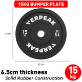 NNEDSZ VERPEAK Black Bumper weight plates-Olympic (5kgx2) VP-WP-100-FP / VP-WP-100-LX