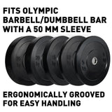 NNEDSZ VERPEAK Black Bumper weight plates-Olympic (25kgx1)