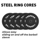 NNEDSZ VERPEAK Black Bumper weight plates-Olympic (25kgx1)
