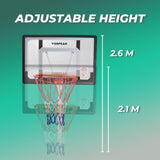 NNEDSZ Verpeak Basketball Hoop Stand ( 2.1M - 2.60M )